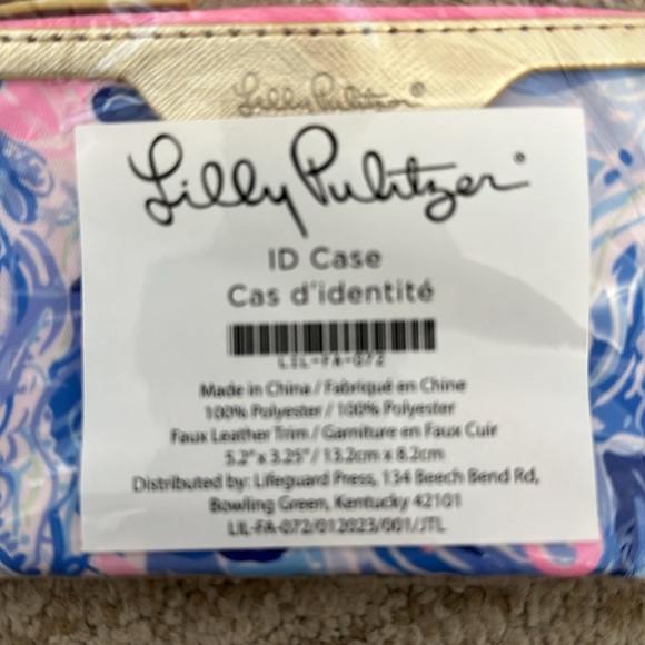 Lilly Pulitzer ID Case Keychain Wallet with Zipper - Picture 6 of 6